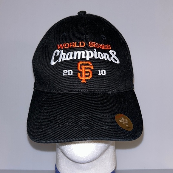 SAN‎ FRANCISCO GIANTS 2010 WORLD SERIES CHAMPIONS Baseball Cap Hat Adjustable - Picture 1 of 7